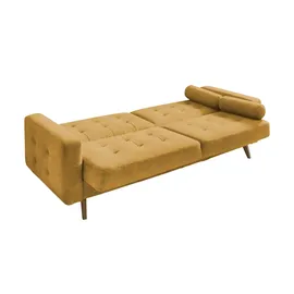Sofa.de Schlafcouch Mikrofaser 2-Sitzer Gelb