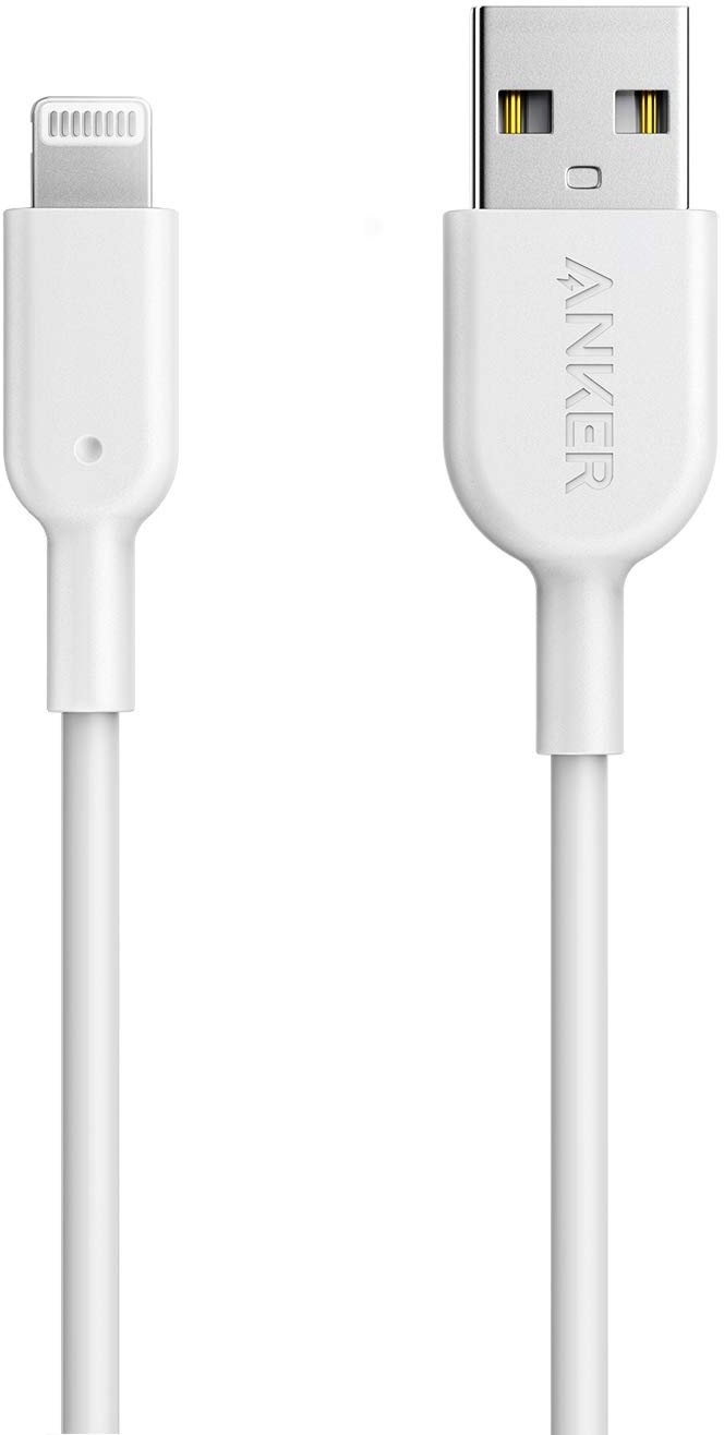 Anker PowerLine II iPhone Ladekabel, Lightning Kabel, MFi-Zertifiziert für iPhone 13/12/11/Pro/XS/XS Max/XR/X/8/8 Plus/7/7 Plus/6s/6/6 Plus (Weiß), 0.9m