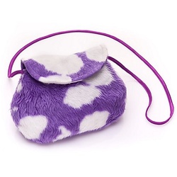 Tasche "Kuh", lila/weiß