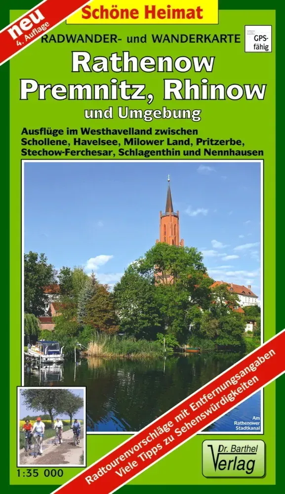 Radwander- Und Wanderkarte Rathenow  Premnitz  Rhinow Und Umgebung - Verlag Dr. Barthel  Karte (im Sinne von Landkarte)