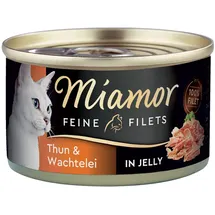 Miamor Feine Filets Thunfisch & Wachtelei 24 x 100 g