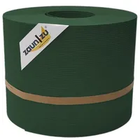 zaunzu® Sichtschutz Rille für Doppelstabmatten 35 m Tannengrün Metall