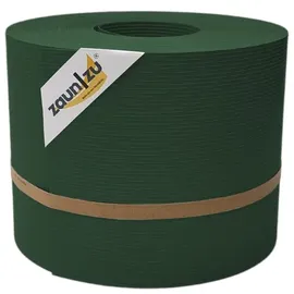 zaunzu® Sichtschutz Rille für Doppelstabmatten 35 m Tannengrün Metall