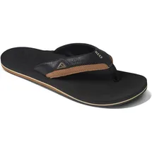 REEF Cushion Dawn Flip Flops, Black/TAN, 40 EU