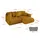 altdecor Ecksofa Cord 2-Sitzer Senfgelb