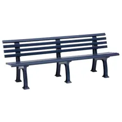 Bank Modell Juist 4 Sitzer blau 200 cm