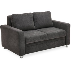 ComfortPlan Schlafsofa Puzzle Stoff Black 120 cm