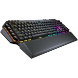 COUGAR Gaming | Gaming-Tastatur | Mechanische Tastatur 700 K EVO RGB Schwarz – Mechanische Tasten Cherry MX – RGB-Lichteffekte – Aluminiumrahmen – ergonomische Handgelenkauflage