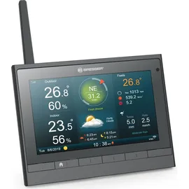 Bresser MeteoChamp HD WLAN Wetter Center 7-in-1 - Grau