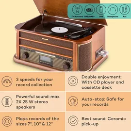 Auna Belle Epoque 1908 DAB braun