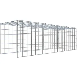 Gabiona C-Ring-Gabione-Anbaukorb Typ 4 30 x 100 x 30 cm Maschenw 5 x 5 cm