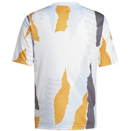 Real Madrid 24/25 Vor Dem Spiel Junior-kurzarm-t-shirt - White / Crew Orange / Charcoal / Glow Blue - 13-14 Jahre