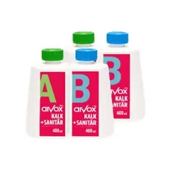 Arvox Pro Kalk + Sanitär 2-Komponenten-Reiniger Twin 2 x Nachfüllset je 2 x 0,4 L