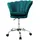 ML-Design Bürostuhl aus Samt, Petrol, Schminktisch Stuhl mit Muschel-Rückenlehne, Drehstuhl mit Rollen, Schreibtischstuhl höhenverstellbar, 360° Grad 5