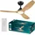 Philips Olas 132 cm Deckenventilator Schwarz/Holz