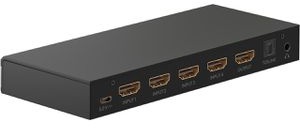 Goobay HDMI-Switch 4-Port Verteiler 4K Ultra HD, 58490, 4 HDMI-Geräte an 1 Display, Sharing