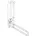 Dreh-Stützklappgriff 801 Wandstützgriff 850 mm aquablau drehbar