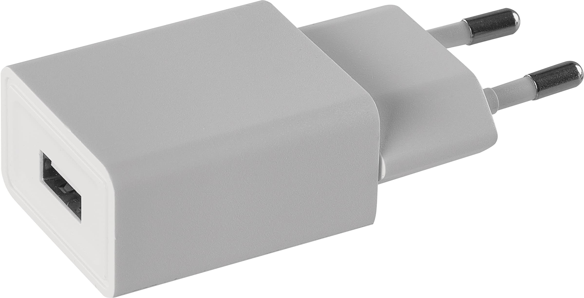 EMOS USB-Ladegerät/Ladeadapter mit 1 Ausgang, USB-Netzteil Basic mit 1A Ausgangsstrom für Handy, Smartphone, Tablet, eBook Reader, Kamera, MP3-Player, Weiß, V0122