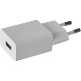 EMOS USB-Ladegerät/Ladeadapter mit 1 Ausgang, USB-Netzteil Basic mit 1A Ausgangsstrom für Handy, Smartphone, Tablet, eBook Reader, Kamera, MP3-Player, Weiß, V0122