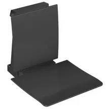 Hewi System 800 K Einhängesitz anthrazit mit Rückenlehne 450 x 449 x 561 mm