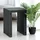 DanDiBo Ambiente Lamellenhocker Metall 32 x 45 x 32 cm Schwarz