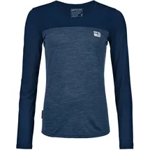 Ortovox 150 Cool Logo LS Merinoshirt Damen Blau S