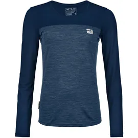 Ortovox 150 Cool Logo LS Merinoshirt Damen Blau S