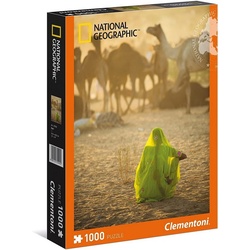 Clementoni® Puzzle Clementoni Puzzle National Geographic "Sari" 1000 Teile, 1000 Puzzleteile beige