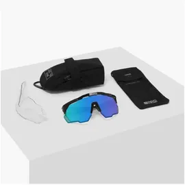 SCICON Aeroshade Kunken Matte Carbon/Multimirror Blue