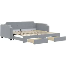 vidaXL Tagesbett 90 x 200 cm Hellgrau
