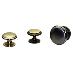 MB-Knopf, Carme,Ø 26mm,H 18mm, Zamak vermessingt
