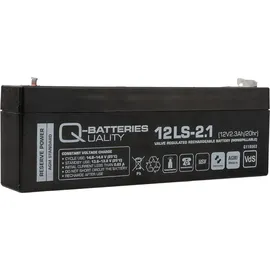 Lakuda Q-Batteries 12LS-2.1 | 12V 2,1Ah Blei-Vlies Akku AGM VRLA VRLA mit VdS
