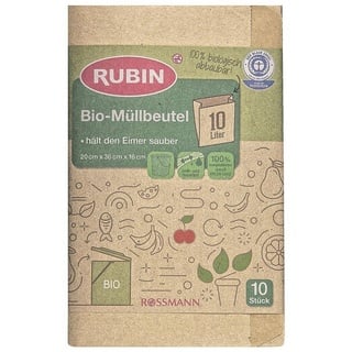 RUBIN Biomüllbeutel 10,0 l braun, 10 St.