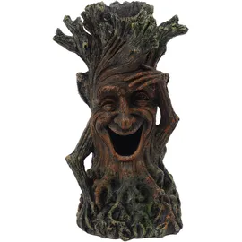 Relaxdays Aquariendeko Baum mit Gesicht 23 x 11 x 11 cm