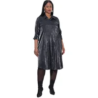 Ulla Popken Midikleid Schwarz 42/44