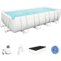 BESTWAY Power Steel Frame Pool Set 549 x 274 x 122 cm inkl. Sandfilteranlage 56466