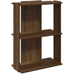 vidaXL Bücherregal 3 Böden Braun Eichen-Optik 60x30x80cm Holzwerkstoff