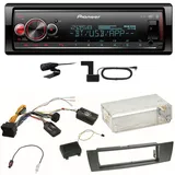 Pioneer MVH-S520DAB USB FLAC Digitalradio AUX Einbauset für BMW E90 E91 E92 E93