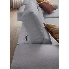 W.Schillig Eckcouch Polyester 3-Sitzer Grau