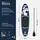 Home Deluxe SUP Board Stand Up Paddle Board MOANA 320 x 76 x 15 cm blau