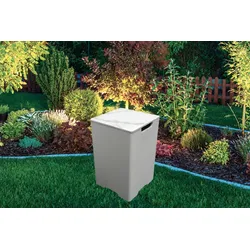 Gardenforma Abdeckung für 11 kg Gasflaschen in Marmor-Optik aus Keramik & Faser-Beton