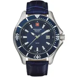 Swiss Alpine Military Quarzuhr 7040.1535SAM in Silber | Silber/Blau