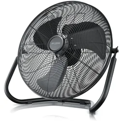 Brandson - Windmaschine Retro Stil 160 Watt - Ventilator in Chrom - Standventilator 50 cm - Bodenventilator - hoher Luftdurchsatz