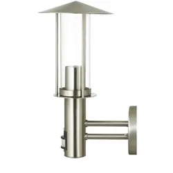 Licht-Erlebnisse Außenleuchte Edelstahl Bewegungsmelder IP44 maritimes Design Wandlampe Laterne Hof Haus Balkon, HL103141