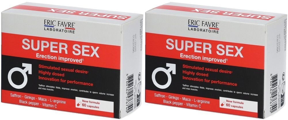 ERIC FAVRE Super sex - Augmente le désir sexuel 2x60 pc(s) capsule(s)