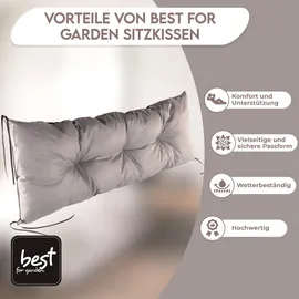 Best For Garden Sitzkissen 180 x 60 x 50 cm beige 2 St.