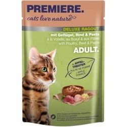 PREMIERE cats love nature Deluxe Ragout mit Geflügel, Rind & Pasta 24x100 g