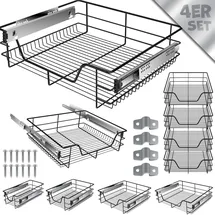 Kesser KESSER® Teleskopschublade Küchenschublade Küchenschrank ? Korbauszug ? Schrankauszug ? Vollauszug ? Schublade