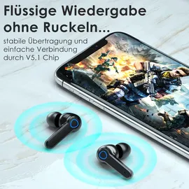 NAUC Bluetooth Kopfhörer für Apple iPhone 11 12 13 14 15 16 16e Plus Pro Max In-Ear