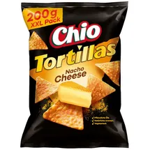 Chio Tortillas Chips Nacho Cheese Mais-Snack mit Käse-Geschmack 200g